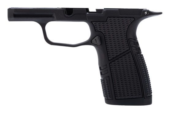Compact P365 grip module with medium backstrap, black.